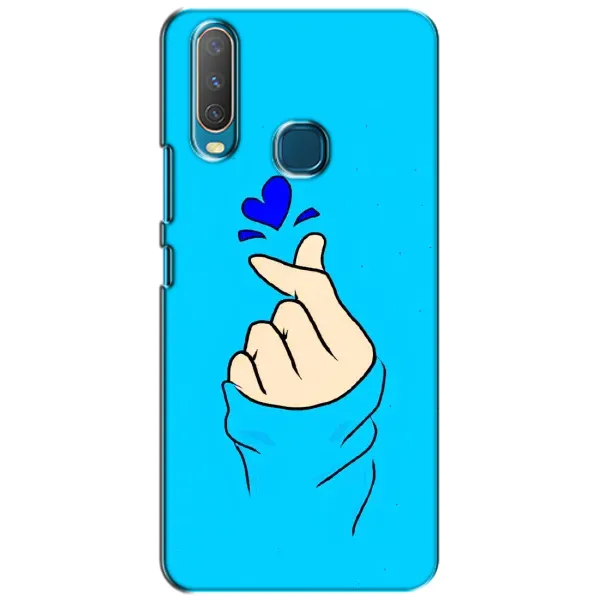 Чехол с рисунком «Сердце на синем» для Vivo Y15 Чехол с рисунком «Сердце на синем» для Vivo Y15