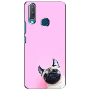 Бампер для ViVO Y15 з картинкою "Песики" (Собака на рожевому)
