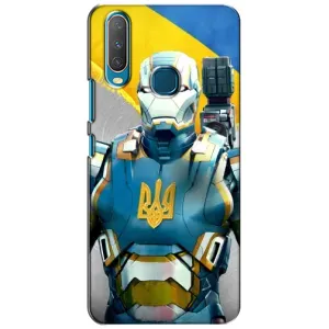 Силиконовый Чехол на ViVO Y15 (Я-Украина) (Украинский робокоп)