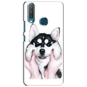 Бампер для ViVO Y15 з картинкою "Песики" (Собака Хаскі)