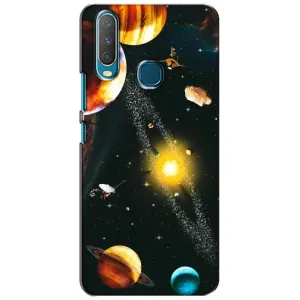 Чехол (ТПУ) с планетами на ViVO Y15 (Вид с космоса)