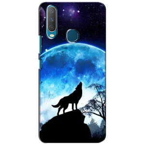 Чохол з Вовком на ViVO Y15 (Виє на місяць)