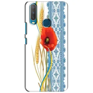 Силиконовый Чехол на ViVO Y15 с картинкой Вышиванки (Вышиванка с цветком)