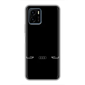 Силиконовый бампер с картинкой машины на Vivo Y15s (Силует Audi)
