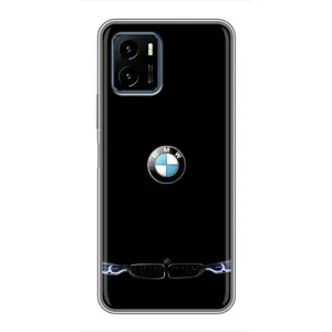 Силиконовый бампер с картинкой машины на Vivo Y15s (Черный BMW)