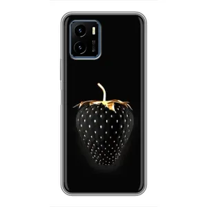 Чохол з зображенням смачної їжі для Vivo Y15s (Чорна полуниця)