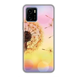 Силиконовый Чехол с одуванчиками на Vivo Y15s (Цветок-одуванчик)