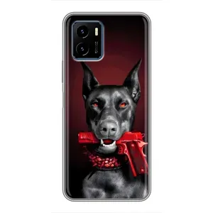 Чехол ДОБЕРМАН для Vivo Y15s (Доберман злой)