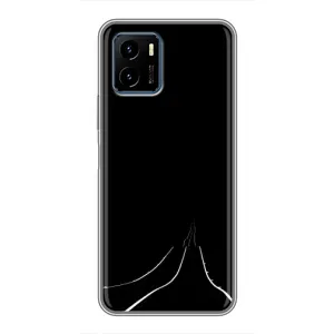 Чехол с картинками на черном фоне для Vivo Y15s (Дорога)