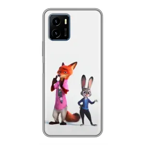 Силиконовый чехол с принтом Зоотрополіс для Vivo Y15s (Джуди и Ник)