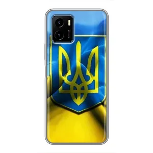 Чехол с картинкой (Патриотический ГЕРБ) на Vivo Y15s (Герб и Флаг Украины)