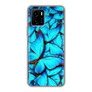 Силиконовый бампер с картинкой животных для Vivo Y15s (Крылья бабочек)