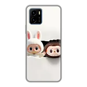 Чехол с принтом Лабубу для Vivo Y15s (Фигурки Labubu)