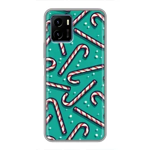 Силиконовый бампер на рождество для Vivo Y15s (Леденцы)