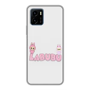 Чехол с принтом Лабубу для Vivo Y15s (Логотип Лабубу)