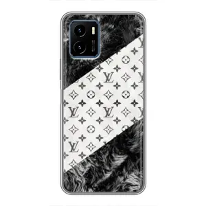 Чехол Стиль Louis Vuitton на Vivo Y15s (LV на белом)