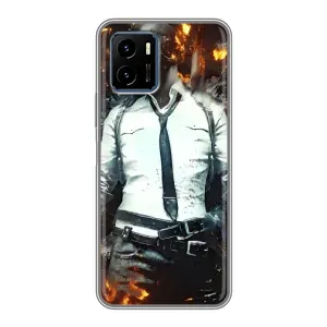 Чохол з картинкою "Герой Pubg" на Vivo Y15s (Man Пубг)