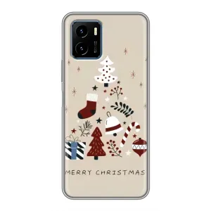 Чехол Санта Клаус для Vivo Y15s (Merry Christmas)