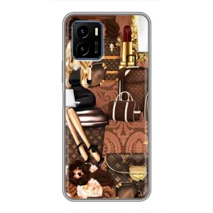 Чехол Стиль Louis Vuitton на Vivo Y15s (Мода Луи Виттон)