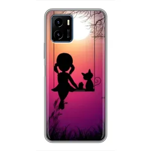 Девчачий Чехол для Vivo Y15s (На качели)