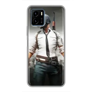 Чохол з картинкою "Герой Pubg" на Vivo Y15s (Пабг)