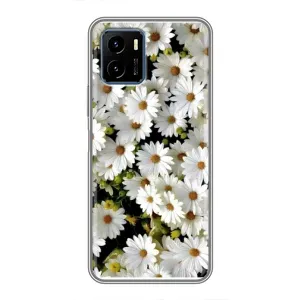 Чехол с ромашками на Vivo Y15s (Рамка в ромашках)