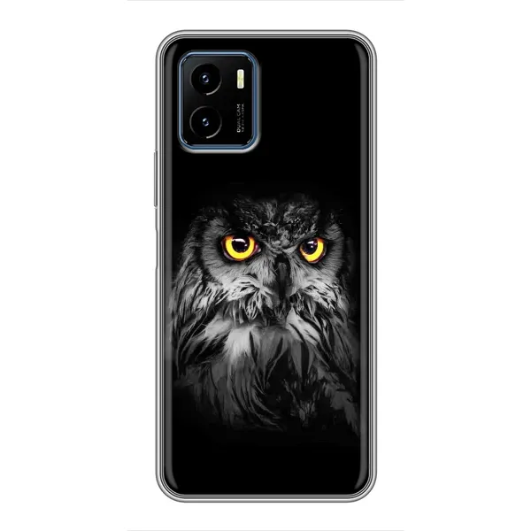 Чехол с рисунком «Сова на чёрном» для Vivo Y15s Чехол с рисунком «Сова на чёрном» для Vivo Y15s