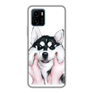 Бампер для Vivo Y15s с картинкой "Песики" (Собака Хаски)