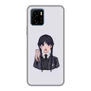 Чехлы с принтом Уэнсдей на Vivo Y15s (Вещь Венсдей)