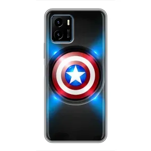 Чохол с Щітом Капітана Америки на Vivo Y15s (Яскраий Щит Капітана)