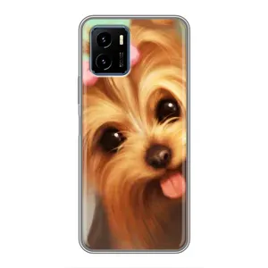 Чехол (ТПУ) Милые собачки для Vivo Y15s (Йоршенский терьер)