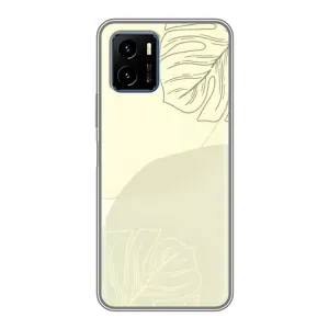 Чехол цветочный дизайн для Vivo Y15s (Зелёный фон)