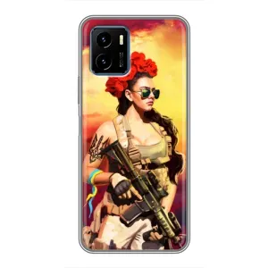 ЗСУ Чехлы (TPU) для Vivo Y15s (Женщина солдат)