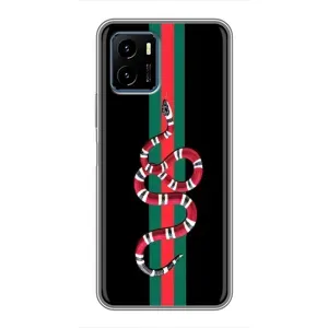 Чехлы Бренд GUCCI для Vivo Y15s (Змей Гуччи)