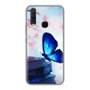 Силіконовий бампер з картинкою звірів для ViVO Y17 (Метелик синій)