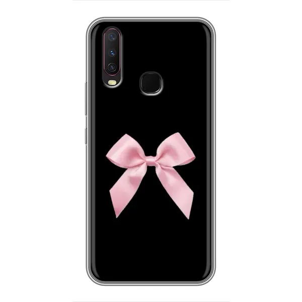 Чехол с рисунком «Бант на черном» для Vivo Y17