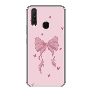 Чехол банты для ViVO Y17 (Бант на розовом)