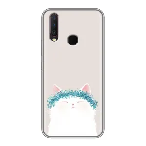 Чохол на тематику: Коти для Vivo Y17 (Білий котик)