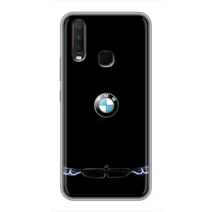 Силиконовый бампер с картинкой машины на ViVO Y17 (Черный BMW)