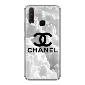 Чехол с Брендами одежды на Виво У17 (CHANEL)