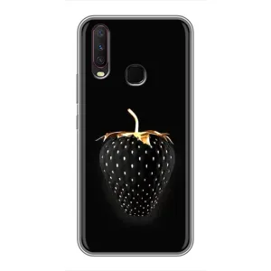 Чехол с изображением вкусной еды для ViVO Y17 (Чёрная клубника)