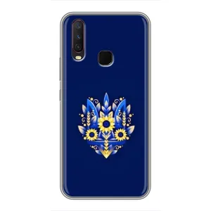 Чехол Укр Символика для ViVO Y17 (Цветущий Герб)