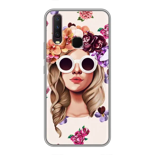Чехол с рисунком «Девушка в очках» для Vivo Y17 Чехол с рисунком «Девушка в очках» для Vivo Y17