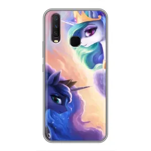 Чехол Unicorn на ViVO Y17 (Единорожки на тучках)