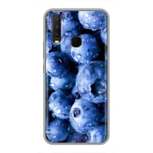 Чехол с изображением вкусной еды для ViVO Y17 (Голубика)