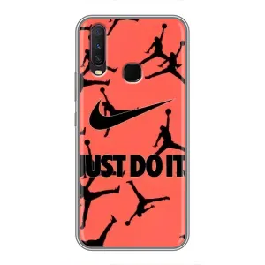 Силиконовый Чехол Nike Air Jordan на Виво У17