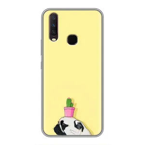Бампер для ViVO Y17 з картинкою "Песики" (Кактус на голові)