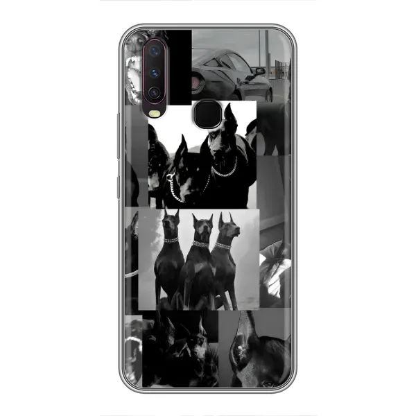 Чехол с рисунком «Коллаж Доберман» для Vivo Y17 Чехол с рисунком «Коллаж Доберман» для Vivo Y17