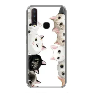 Силіконовий чохол з котиком для ViVO Y17 (Коти)