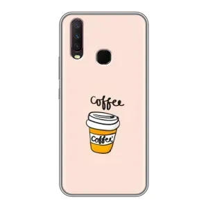 Чехол с изображением вкусной еды для ViVO Y17 (Кружка кофе)